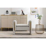 Velvet Fabric Single Bench Shoe Bench Makeup Bench For Bedroom Indoor