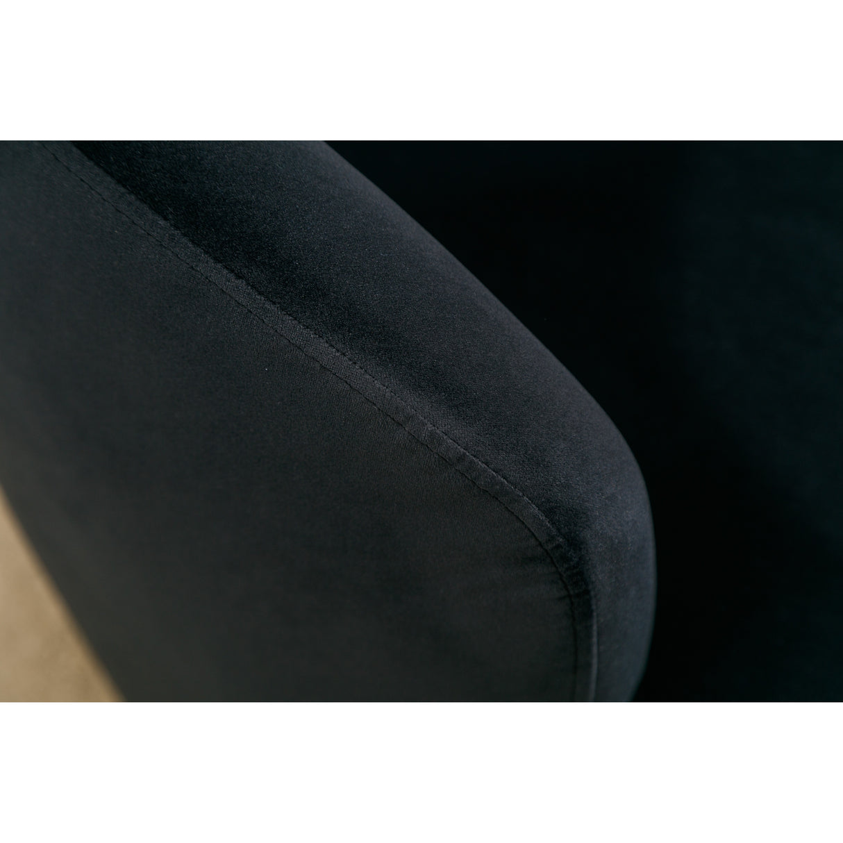 Velvet Swivel Barrel Accent Chair - 25.60 x 25.60 x 27.56