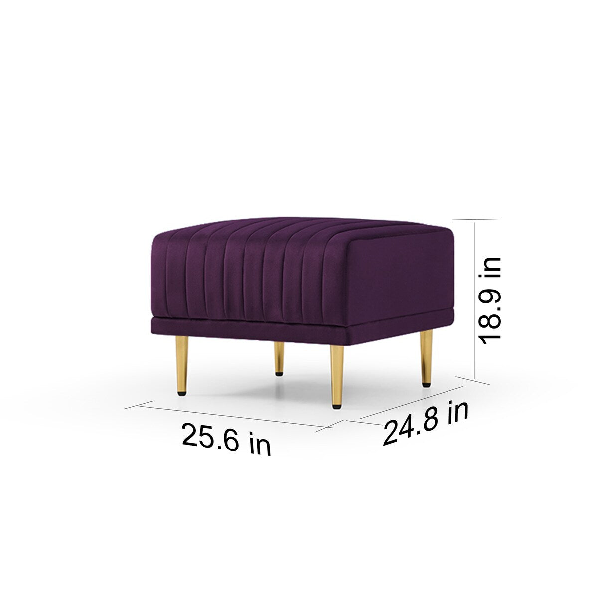 Velvet Ottoman for Modular Sectional Living Room Sofa or Chairsofas