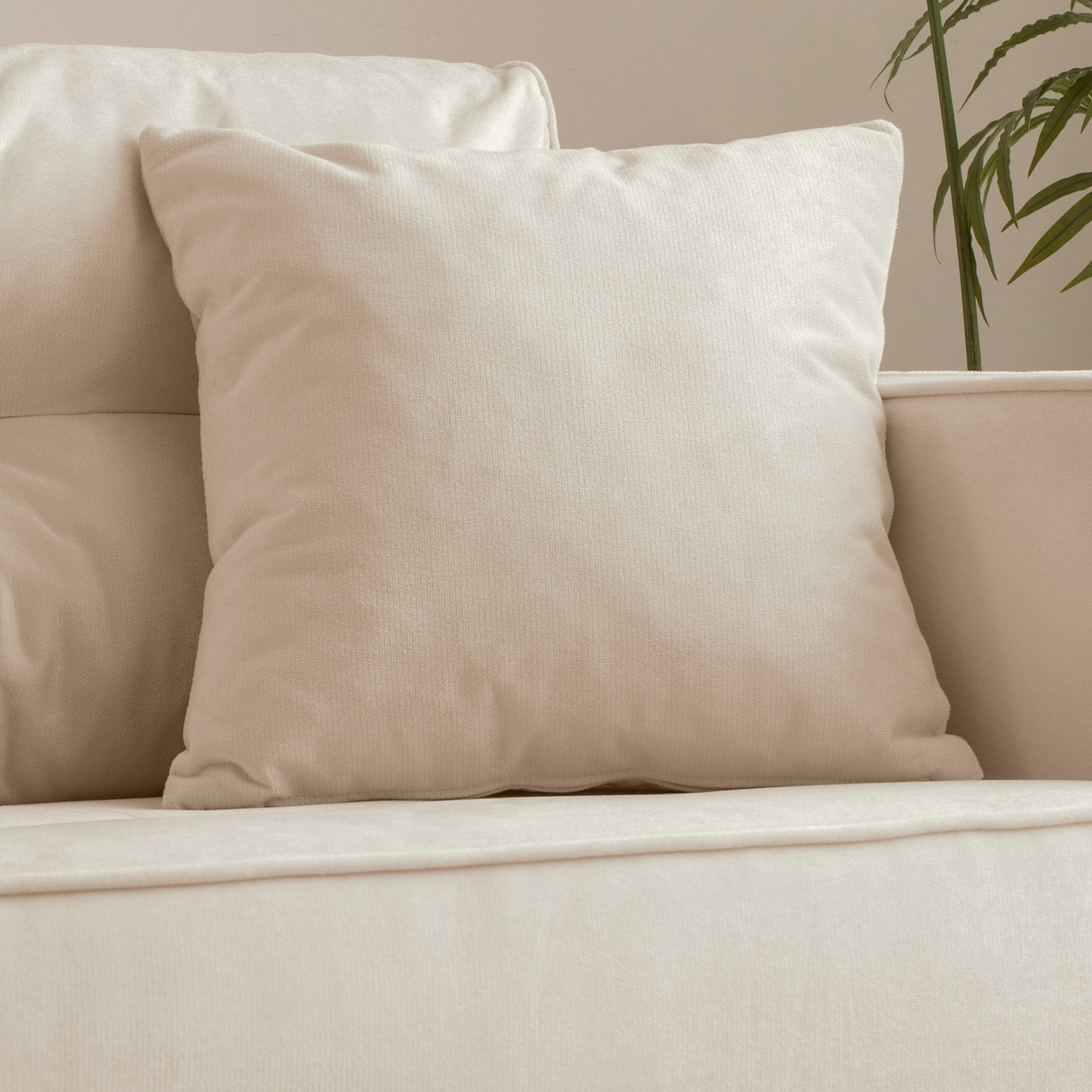 Velvet Sofa Couch Luxury Modern Upholstered sofa with 2 Pillows