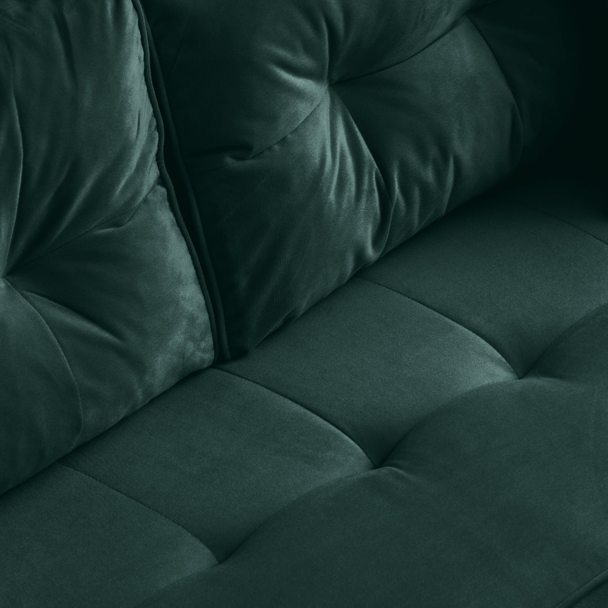Velvet Sofa Couch Luxury Modern Upholstered sofa with 2 Pillows