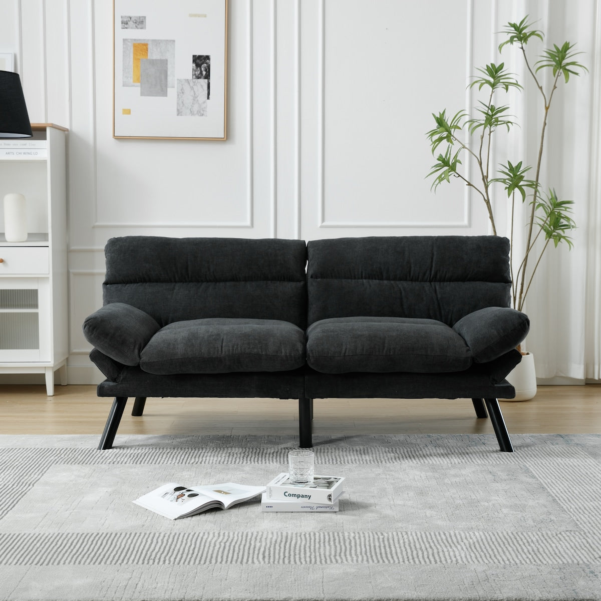 Velvet Sofa , Accent sofa loveseat sofa with metal feet