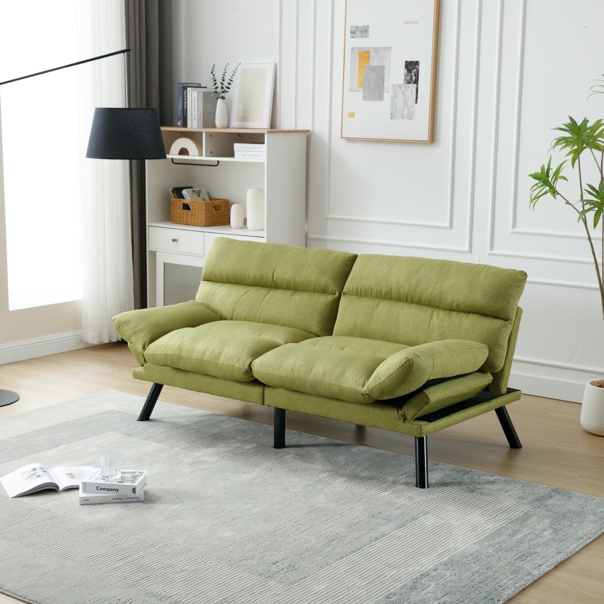 Velvet Sofa , Accent sofa loveseat sofa with metal feet