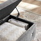 Velvet Storage Bench,Flip Top Entryway Bench Seat
