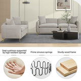 Velvet Upholstered Loveseat Sofa