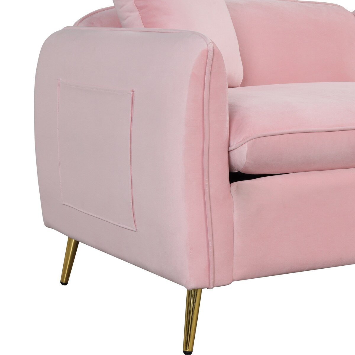 Velvet Upholstered Loveseat Sofa
