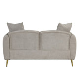Velvet Upholstered Loveseat Sofa