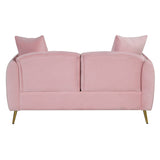 Velvet Upholstered Loveseat Sofa