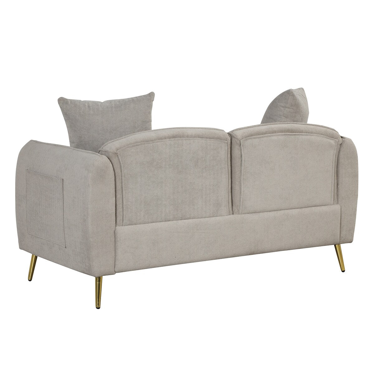 Velvet Upholstered Loveseat Sofa