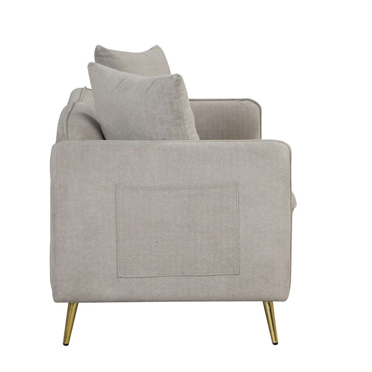 Velvet Upholstered Loveseat Sofa