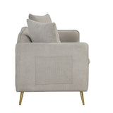 Velvet Upholstered Loveseat Sofa