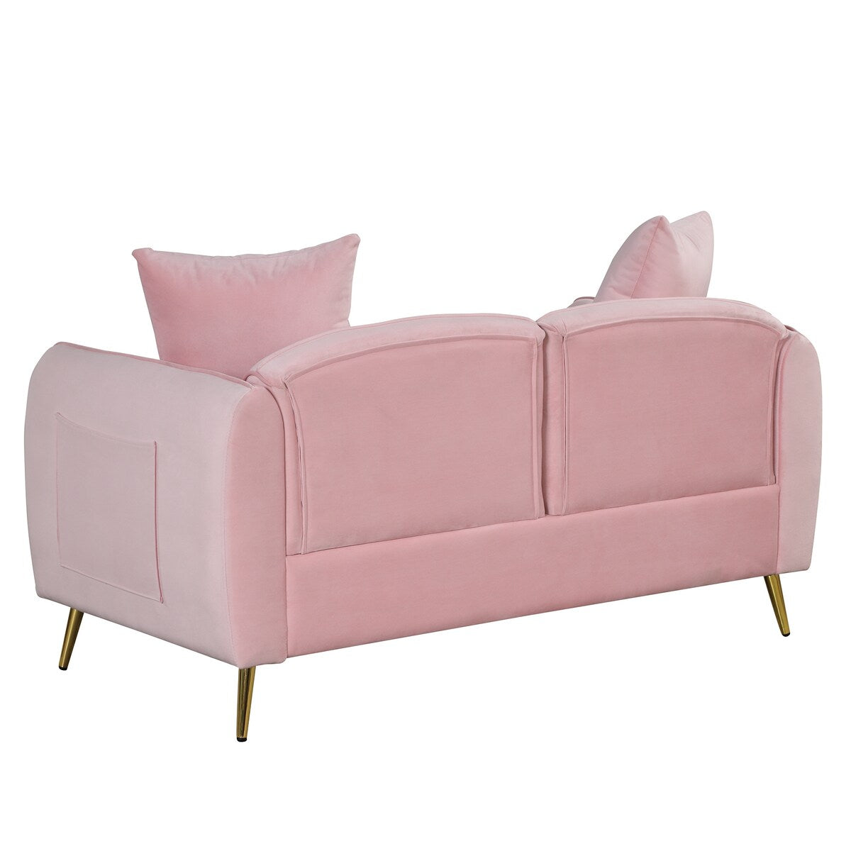 Velvet Upholstered Loveseat Sofa