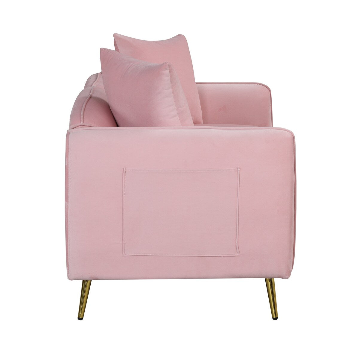 Velvet Upholstered Loveseat Sofa