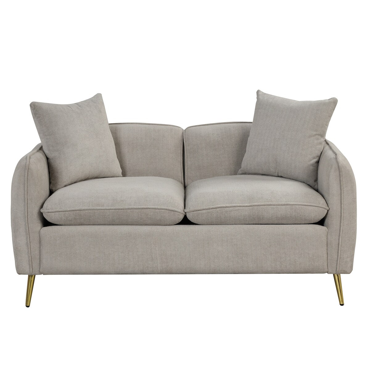 Velvet Upholstered Loveseat Sofa