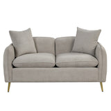 Velvet Upholstered Loveseat Sofa
