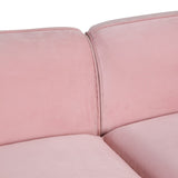 Velvet Upholstered Loveseat Sofa