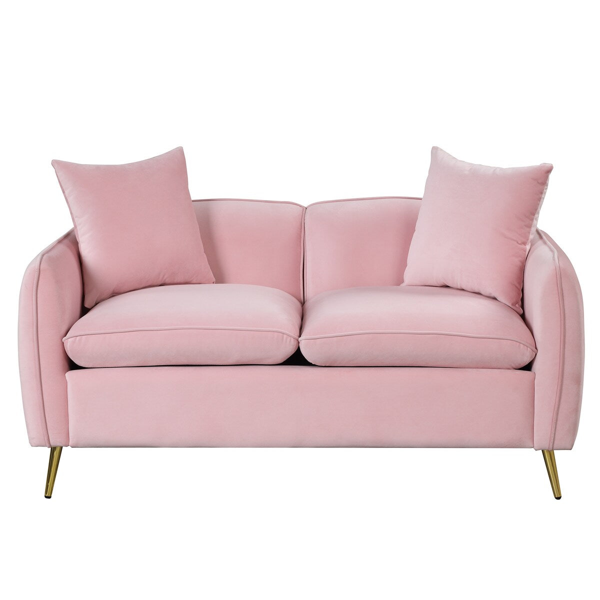 Velvet Upholstered Loveseat Sofa