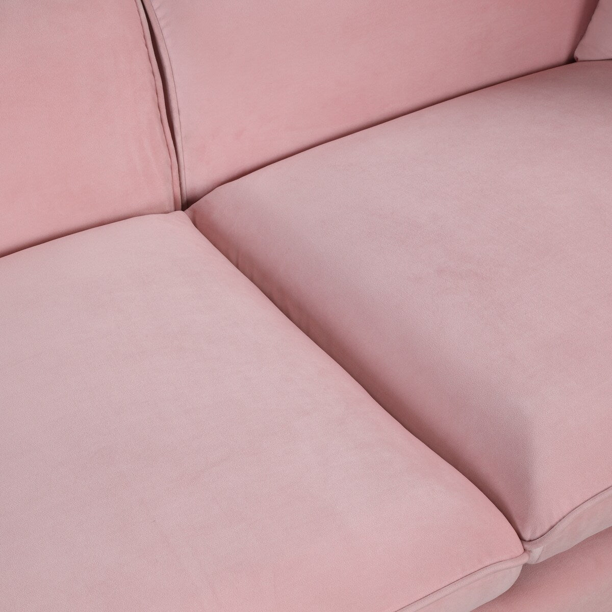 Velvet Upholstered Loveseat Sofa
