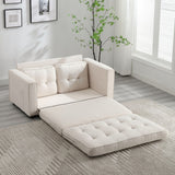 Velvet Upholstered Tufted Space saving Fold Sleeper Sofabed