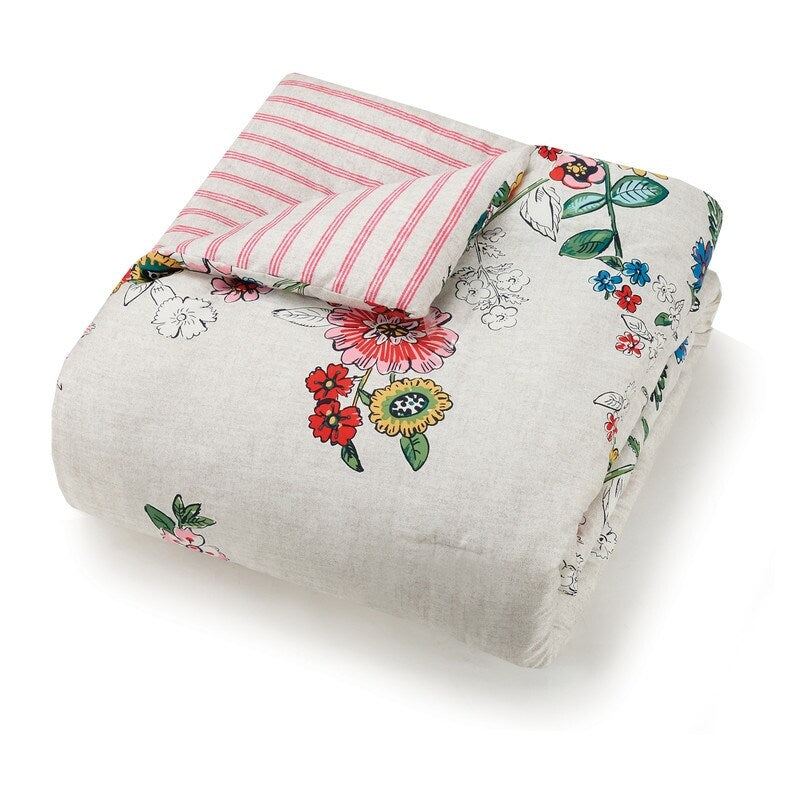 Vera Bradley Coral Floral Reversible Comforter Set