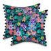 Vera Bradley by Classic Accessories Water-Resistant Accent Pillows, 18 x 18 x 8 Inch, 2 Pack