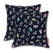 Vera Bradley by Classic Accessories Water-Resistant Accent Pillows, 18 x 18 x 8 Inch, 2 Pack
