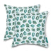 Vera Bradley by Classic Accessories Water-Resistant Accent Pillows, 18 x 18 x 8 Inch, 2 Pack