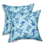 Vera Bradley by Classic Accessories Water-Resistant Accent Pillows, 18 x 18 x 8 Inch, 2 Pack