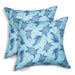 Vera Bradley by Classic Accessories Water-Resistant Accent Pillows, 18 x 18 x 8 Inch, 2 Pack