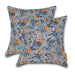 Vera Bradley by Classic Accessories Water-Resistant Accent Pillows, 18 x 18 x 8 Inch, 2 Pack