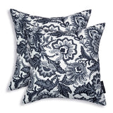Vera Bradley by Classic Accessories Water-Resistant Accent Pillows, 18 x 18 x 8 Inch, 2 Pack