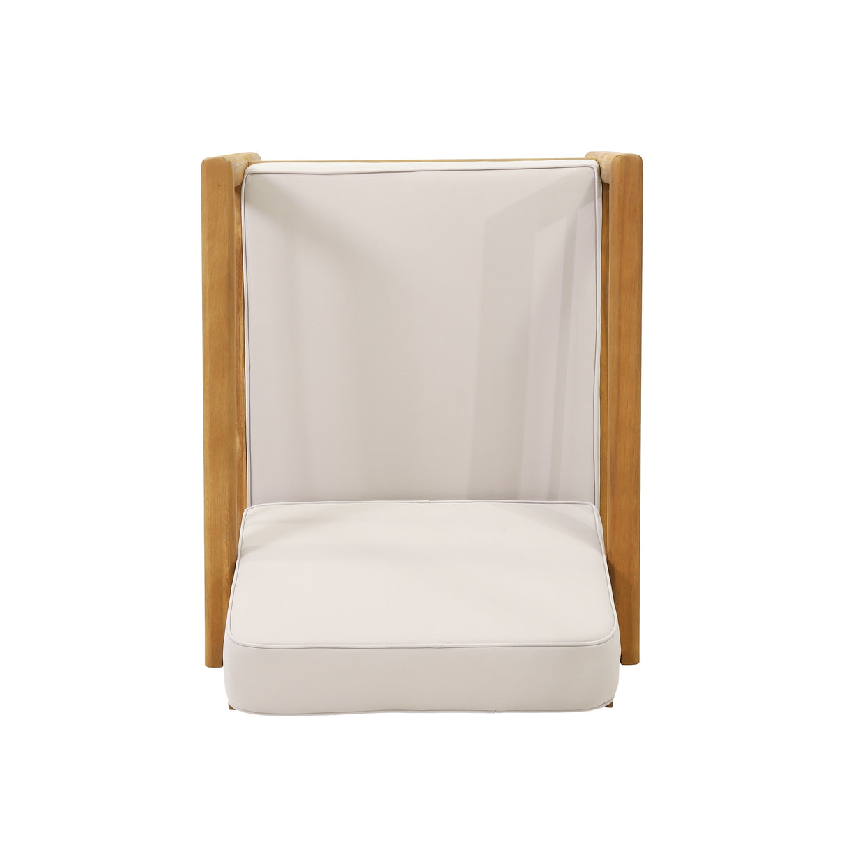 Verdugo Acacia Wood Outdoor Club Chair with Cushions by Christopher Knight Home
