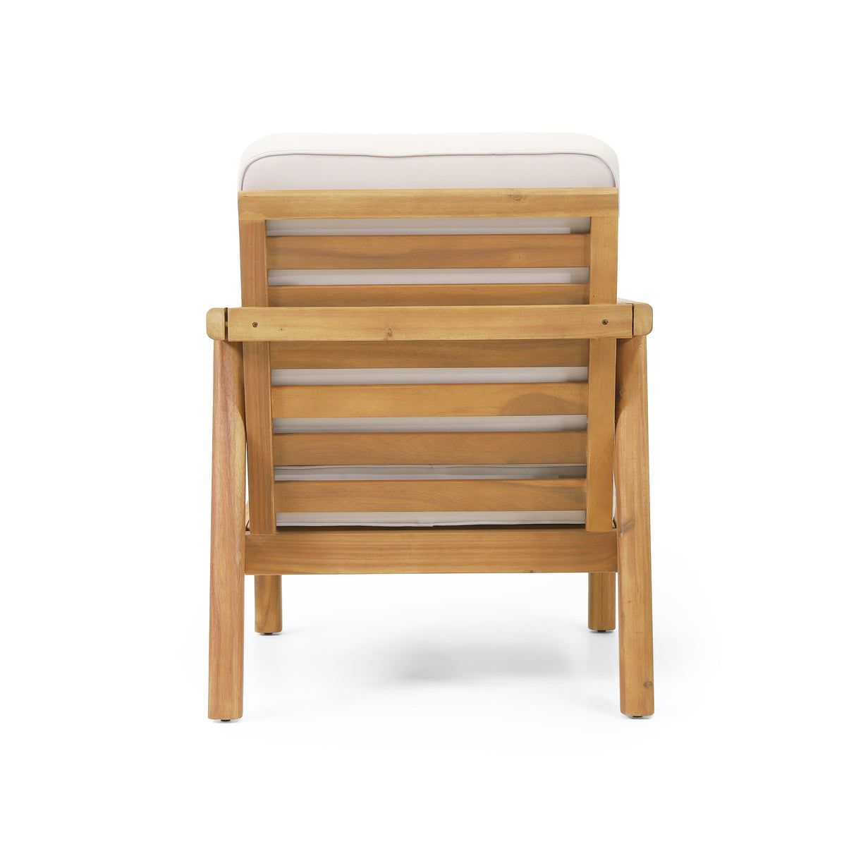 Verdugo Acacia Wood Outdoor Club Chair with Cushions by Christopher Knight Home