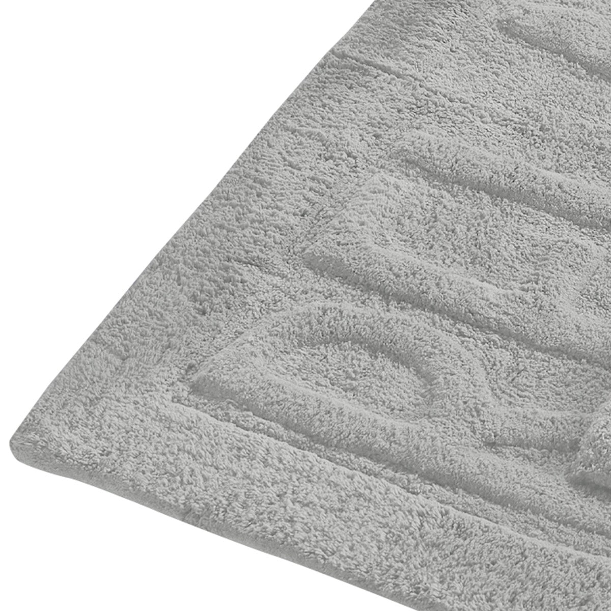 Veria 2 Piece Bath Mat with RELAX Sculpted Details, The Urban Port, Gray