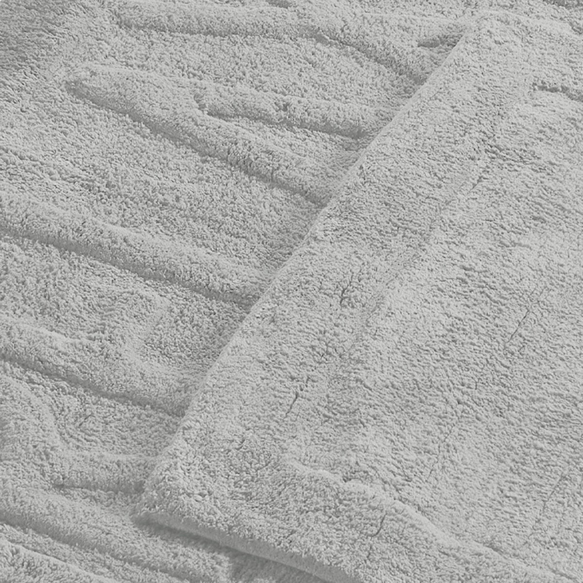 Veria 2 Piece Bath Mat with RELAX Sculpted Details, The Urban Port, Gray