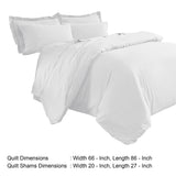 Veria 2 Piece Pre Washed Fabric Twin Duvet Set The Urban Port, White