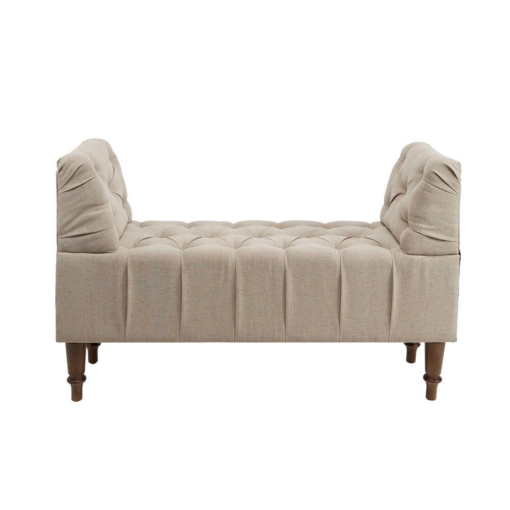 Verne Farmhouse bench with Armrests