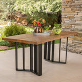 Verona Outdoor Rectangle Light-Weight Concrete Dining Table by Christopher Knight Home - 35.00 "W x 70.00 "L x 28.75 "H