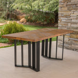 Verona Outdoor Rectangle Light-Weight Concrete Dining Table by Christopher Knight Home - 35.00 "W x 70.00 "L x 28.75 "H