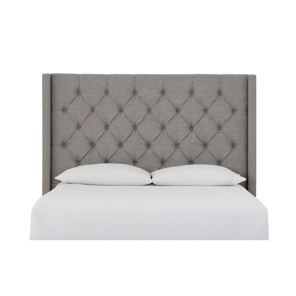 Verona Tufted Upholstered Headboard in Speckled Grey