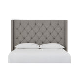 Verona Tufted Upholstered Headboard in Speckled Grey