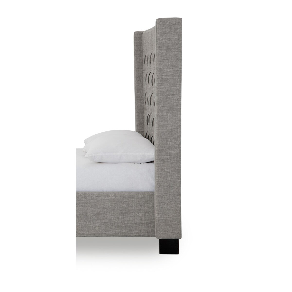 Verona Tufted Upholstered Headboard in Speckled Grey