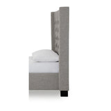 Verona Tufted Upholstered Headboard in Speckled Grey