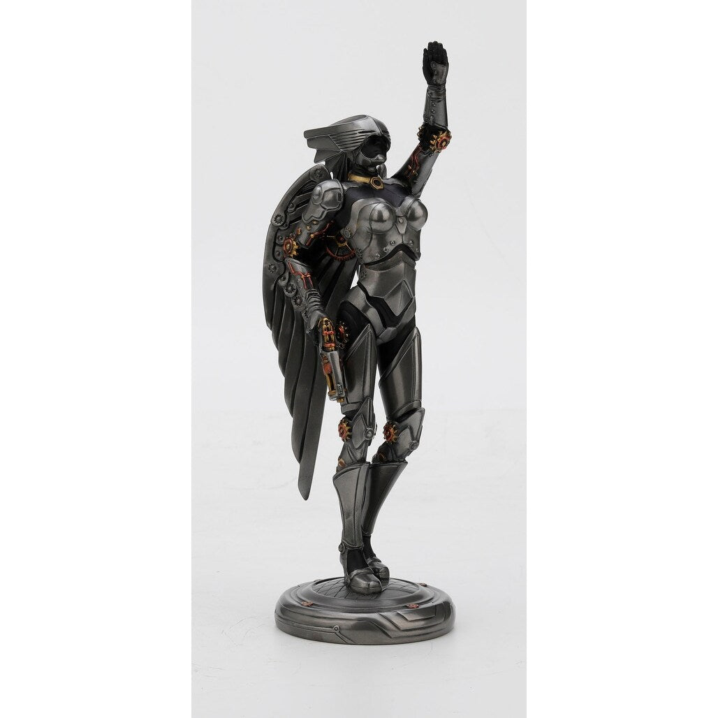 Veronese Design 9.7 H Steampunk Art Deco Android Angel Cold Cast Pewter Pewter