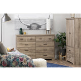 Versa Country Cottage 8-drawer Double Dresser