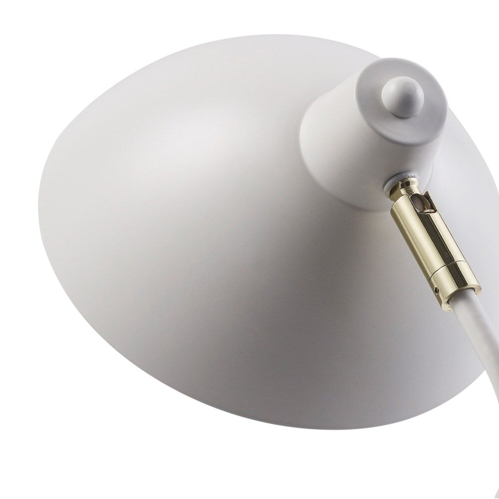 Versanora - Delicata Monopod Floor Lamps - White/Gold - N/A