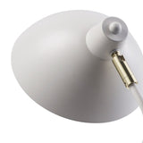 Versanora - Delicata Monopod Floor Lamps - White/Gold - N/A
