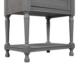 Versatile Nightstand with Cabinet USB Charging Design