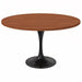 Verve 48" Round Dining Table MDF Top Black Steel Base - 47.24