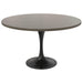 Verve 48" Round Dining Table MDF Top Black Steel Base - 47.24